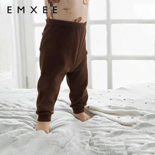 【宝宝服饰】嫚熙婴童裤子秋冬季男女宝宝羊毛低敏抗菌加绒内穿保暖裤儿童长裤 商品图0