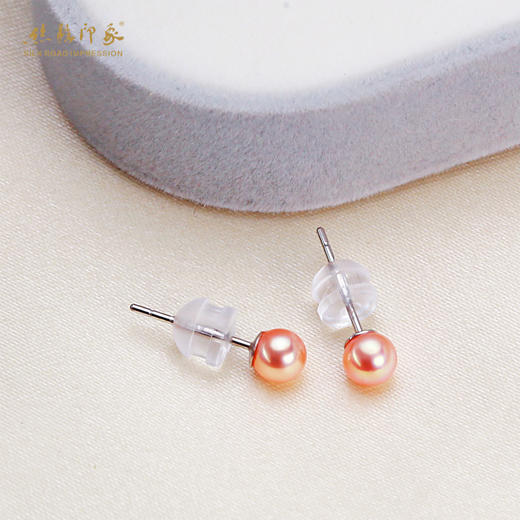 经典款淡水珍珠耳饰4mm强光s925银珍珠饰品 商品图4