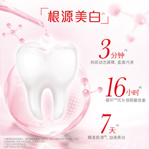 高露洁  美白牙膏沁爽白桃味 120g/支 商品图1