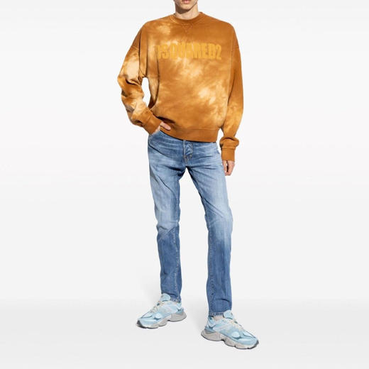 【二】DSQUARED2 男士字母徽标棉质长袖卫衣 棕色 S74GU0820 S25030 133 商品图3