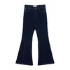 谜底牛仔喇叭裤女2024冬季新品复古风高腰百搭深蓝长裤244MK1494 商品缩略图4
