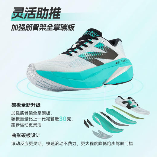 NEW BALANCE/NB FuelCell SC Trainer V3 男女款舒适运动缓震竞速训练碳板跑步鞋 商品图2