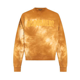【二】DSQUARED2 男士字母徽标棉质长袖卫衣 棕色 S74GU0820 S25030 133