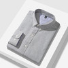 刺绣款｜罗蒙春秋男装长袖衬衫男士休闲百搭纯色牛津纺棉质衬衣男 商品缩略图5