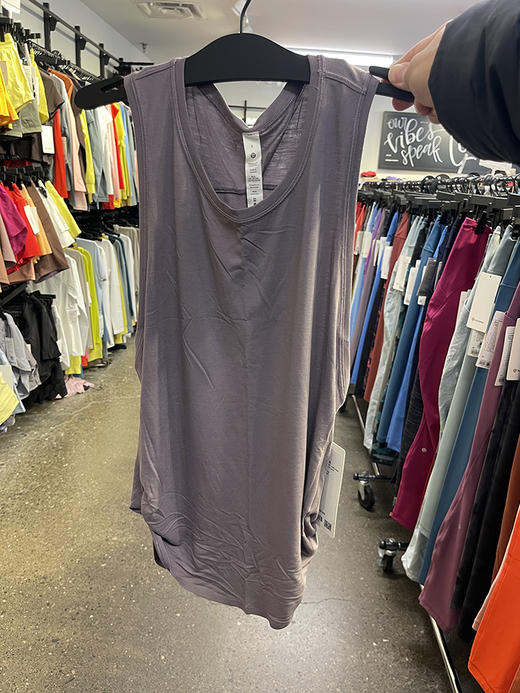 Lululemon/露露乐檬 Round Two Tank 女士宽松速干运动休闲背心 商品图0