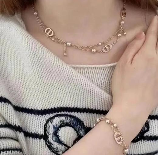 迪奥带钻3cd多粉珠流苏项链（XTY） 商品图1