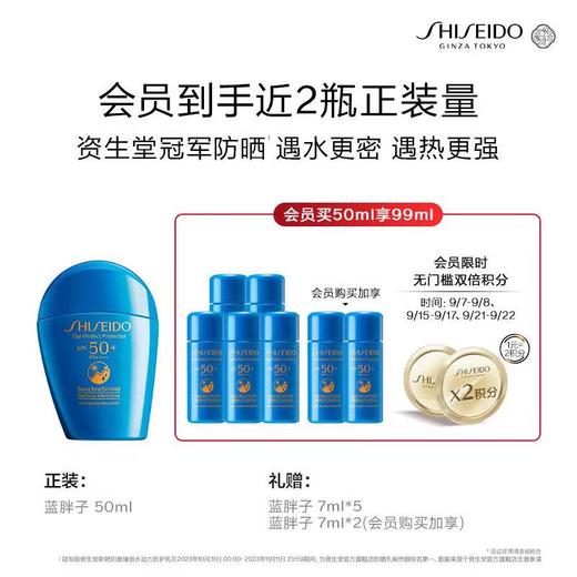 资生堂新艳阳夏臻效水动力防护乳液50ml 商品图0