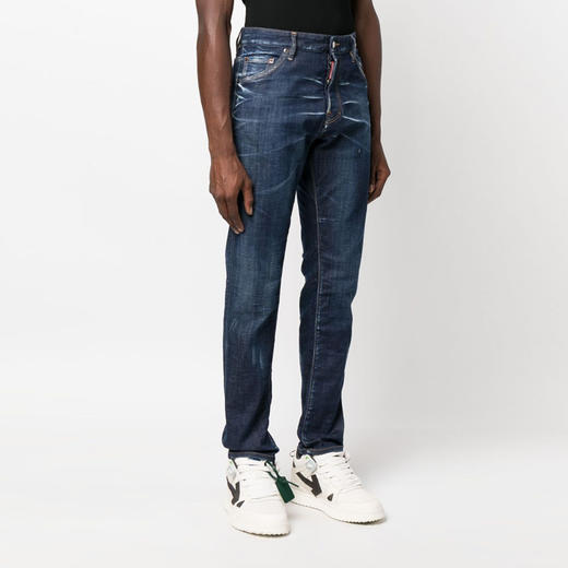 【二】DSQUARED2 男士 Cool Guy  徽标贴片棉质休闲牛仔裤 蓝色 S74LB1315 S30342 470 商品图1