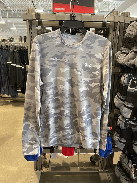 Under Armour/安德玛 男士春秋宽松薄款迷彩圆领运动套头长袖卫衣 商品图1