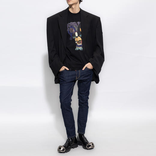 【二】DSQUARED2 男士 Skater  棉质休闲牛仔裤 蓝色 S74LB1425 S30664 470 商品图3