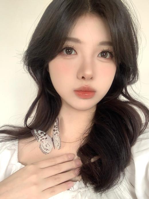 pfgirlcon月抛 茶水晶/黑曜石/小黑裙 14.2/14.0 黑/棕 商品图5