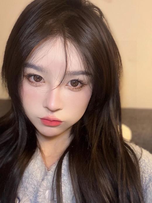 pfgirlcon月抛 茶水晶/黑曜石/小黑裙 14.2/14.0 黑/棕 商品图4