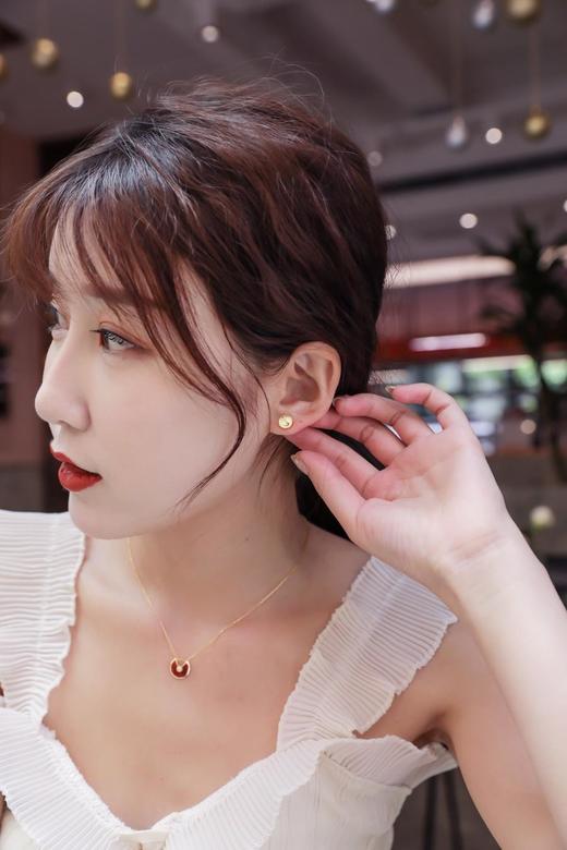 卡地亚精雕机雕刻Love系列金银双色耳钉（SJ） 商品图9