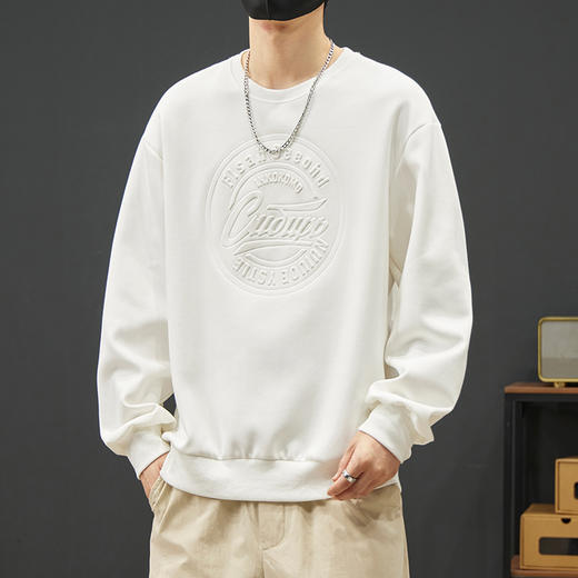 【新款DYY】大依优型大码圆领卫衣男宽松休闲上衣胖子加肥加大男士潮流 商品图11