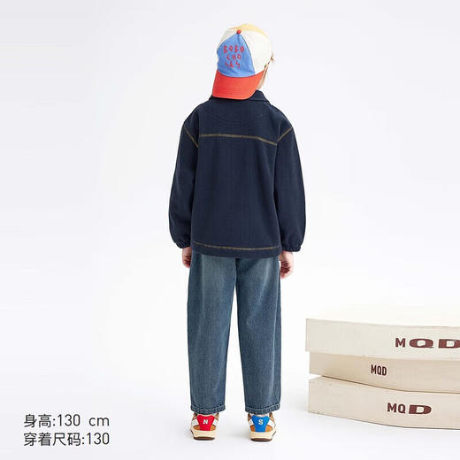 【MQD】童装男大童秋季新品潮酷休闲翻领外套 商品图2
