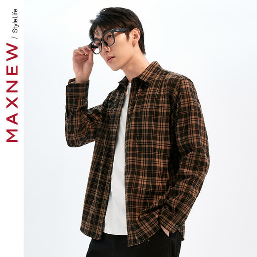 【衬衫】男装法兰绒格纹衬衫 1N4112301 商品图1