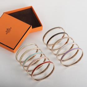 爱马仕-Uni图案珐琅特窄版手镯（（SLB））