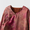 丁摩 桑蚕丝绞萝香云纱提花真丝长袖上衣新中式盘扣圆领秋季新款4ZF-YSDS062 商品缩略图1