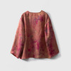 丁摩 桑蚕丝绞萝香云纱提花真丝长袖上衣新中式盘扣圆领秋季新款4ZF-YSDS062 商品缩略图3