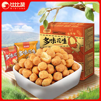 比比赞（BIBIZAN）多味花生400g约19包整箱 怪味豆干果坚果炒货解馋下酒休闲零食品 商品图1