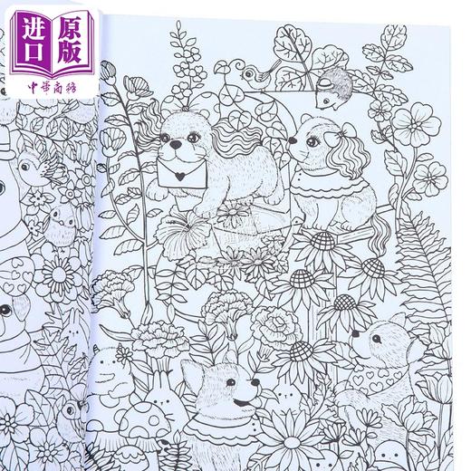 【中商原版】一百万只小狗 涂色书 A Million Puppies Paw-some Pooches to Colour 英文原版 Lulu Mayo 生活休闲 商品图2