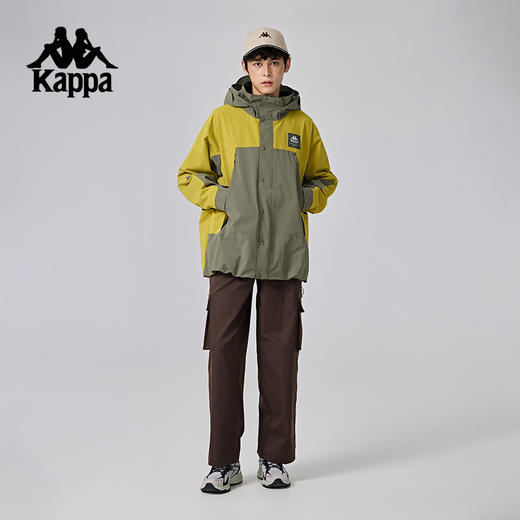 Kappa卡帕背靠背复古撞色防风衣防泼水运动上衣男休闲工装外套潮K0E72FJ81 商品图4