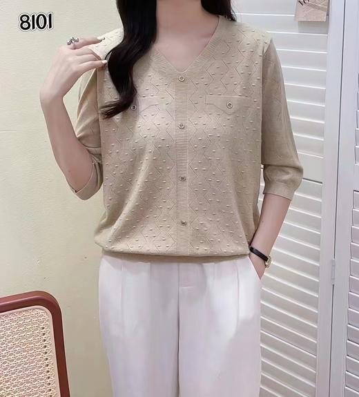 中袖V领 7333 商品图0