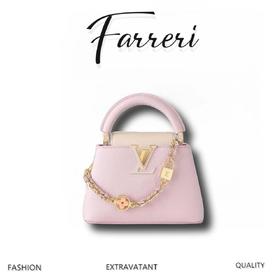 3尺寸！驴家M23951 Capucines mini手袋铭文挂锁 单肩斜跨手提包