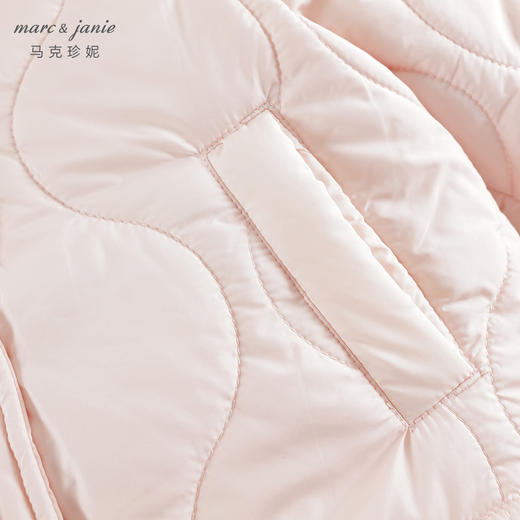 【加绒】马克珍妮女童休闲连帽外套儿童棉衣2024年冬装新款241650 商品图3