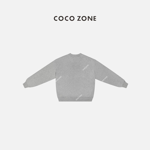 COCO ZONE 美式字母印花圆领卫衣休闲长袖圆领上衣 24C10118 商品图1