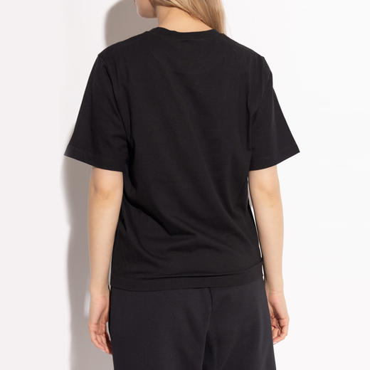 【二】DSQUARED2 女士枫叶徽标印花棉质圆领短袖T恤 黑色 S75GD0415 D20020 900 商品图2