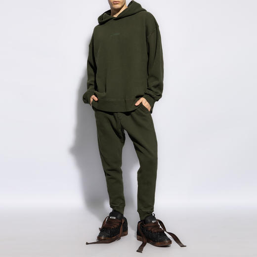 【一】DSQUARED2 男士字母刺绣徽标棉质连帽卫衣 绿色 S74GU0827 D25001 697 商品图3