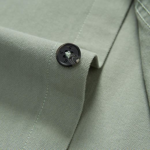 100棉｜罗蒙秋季男装长袖衬衫男士休闲百搭双口袋纯色衬衣男外套 商品图11