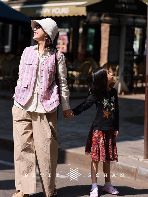 PETIT SCHAN小闪 CLO#585 Parisian poet 巴黎诗人 意大利进口雨露麻原色风琴褶衬衫 商品图4