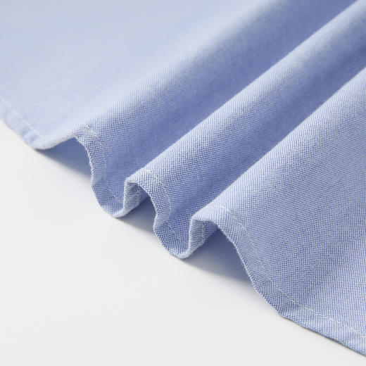 刺绣款｜罗蒙春秋男装长袖衬衫男士休闲百搭纯色牛津纺棉质衬衣男 商品图9