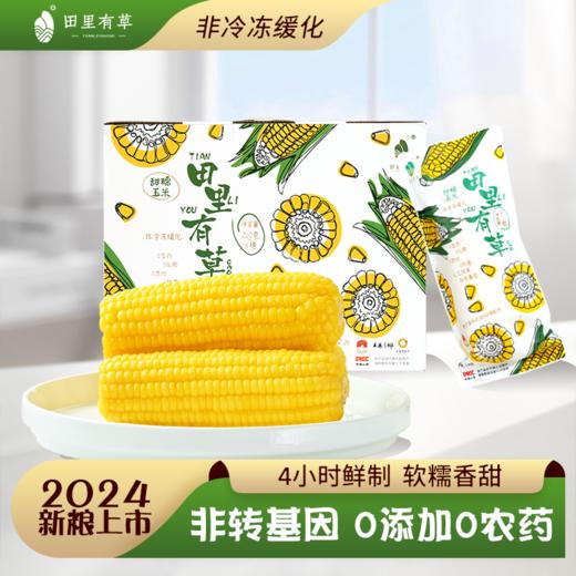 田里有草黄甜糯玉米 整箱8只 200g*8 商品图0