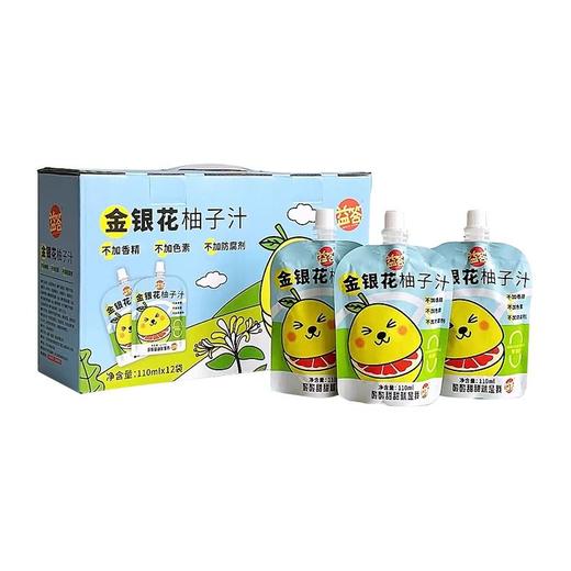 益答 金银花柚子汁 110ml*12/提 商品图0