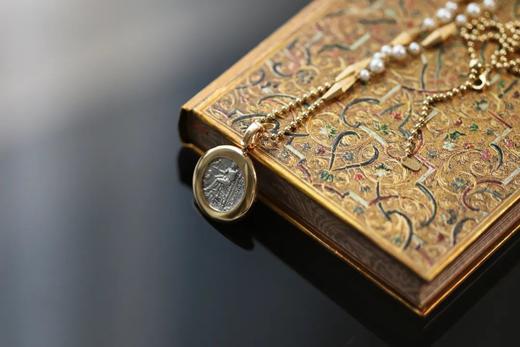 古典且百搭｜珍珠黄金项链和古币挂坠 商品图5