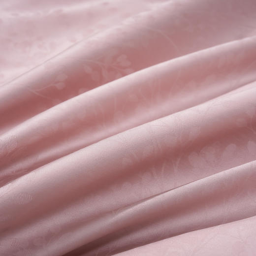 60长绒棉全棉四件套纯色大提花  叶琳-萝莉粉 商品图7