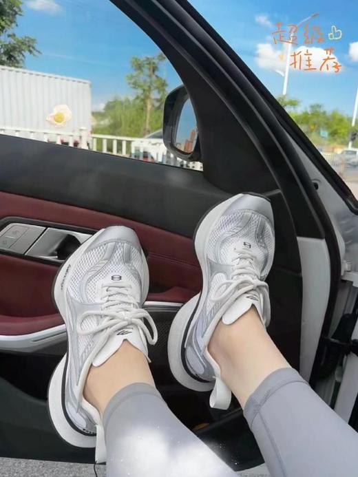 巴黎世家CIRCUIT圆头系带透气网面低帮生活休闲鞋跑步鞋女款白色（SLB） 商品图6