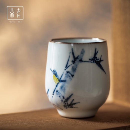 问鼎鼎者青花云渊杯(竹鸟)(和为贵)(禅悟)（缺货） 商品图2