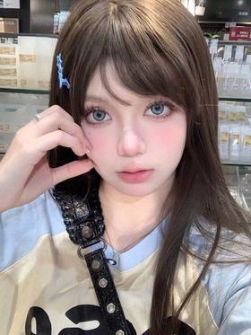 Winni&Milcacon 半年抛美瞳  M36蓝 北欧钻蓝   直径14.5mm 着色 13.8mm