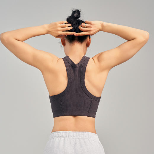 【leleorange】女士螺纹高领口瑜伽背心&T恤 商品图8