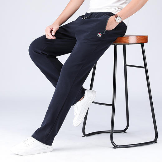 【Q】【新款DZP】大依优型大码男装直口直筒运动裤运动休闲长裤加肥加大弹力舒适 商品图3