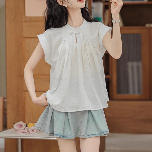 裁缝学苑AS338新中式短袖衬衫纸样女装半开国风上衣衬衣样板 商品图3