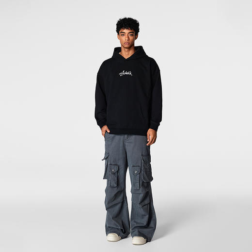 【Achock官方店】美式街头洗水做旧工装裤口袋直筒重工休闲阔腿裤 商品图2