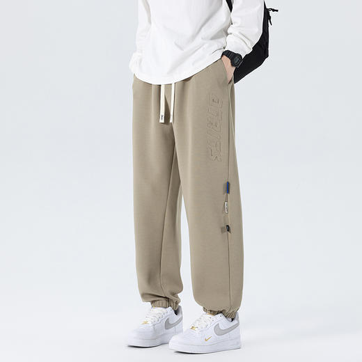 【新款DYF】大依优型大码束脚小脚运动针织休闲裤加肥加大男装舒适胖子肥佬百搭运动裤长裤 商品图0