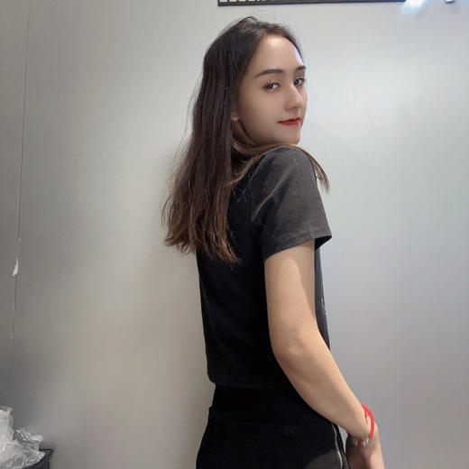 Z1圆领大图案印花短袖T恤40730（黑） 秋季 243010920321 商品图2