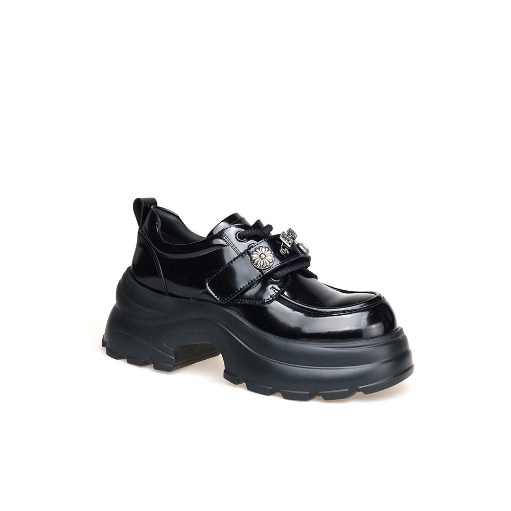 豪麟名鞋奥莱迪嘉女鞋乐福鞋牛移膜革DJMEO42WS205黑色  原价1960元