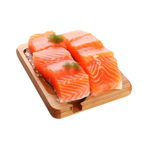 【超市】大西洋 现切三文鱼250g 当日现杀（默认一块发，切片需备注） 商品图0